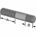 Bsc Preferred Threaded on Both Ends Stud Steel M12 x 1.75 mm Size 30 mm and 12 mm Thread Length 62 mm Long 5580N166
